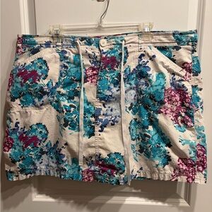 White Stag Floral Women's Skort - Blue and Purple
